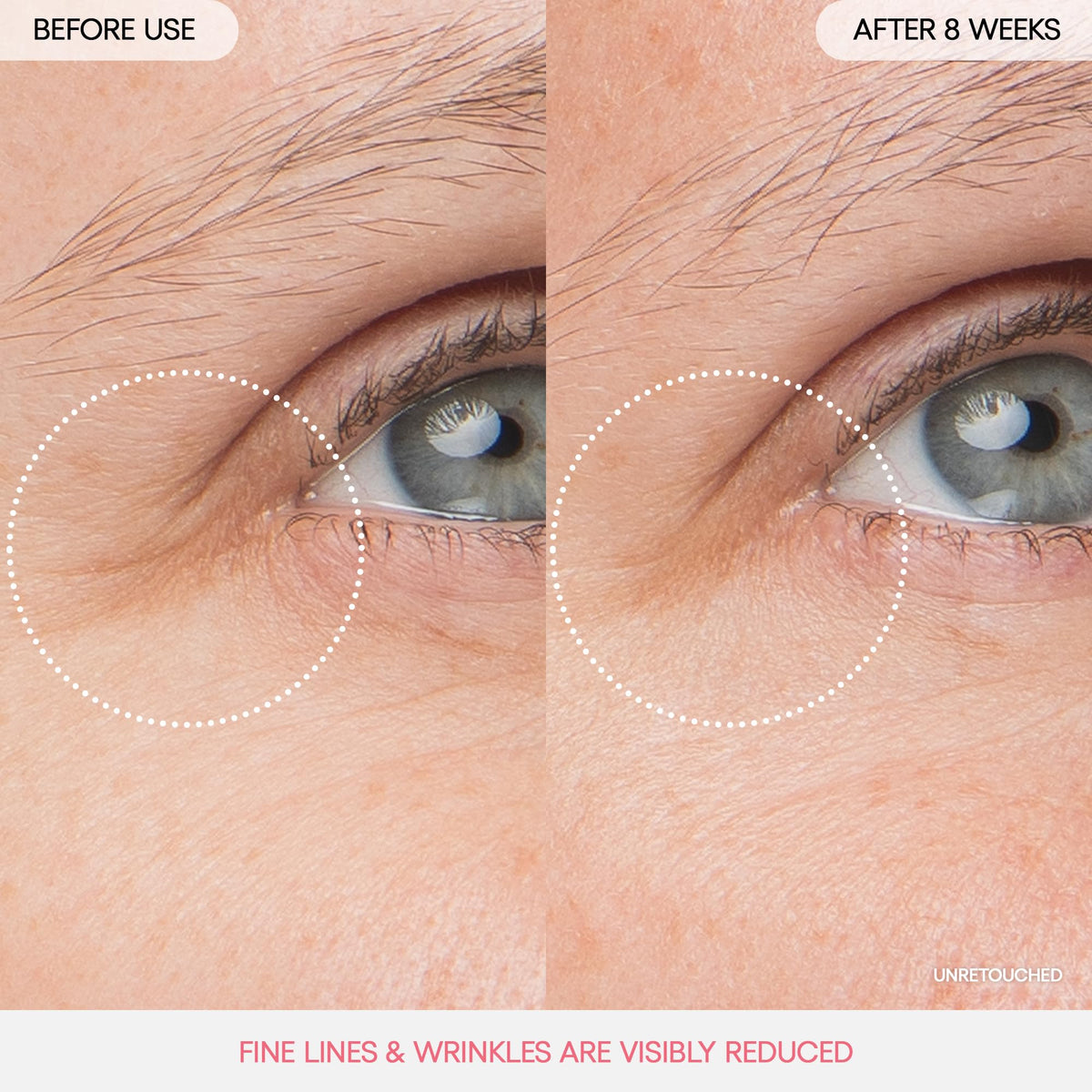 LANEIGE close-up of peony and collagen visual, highlights firming support