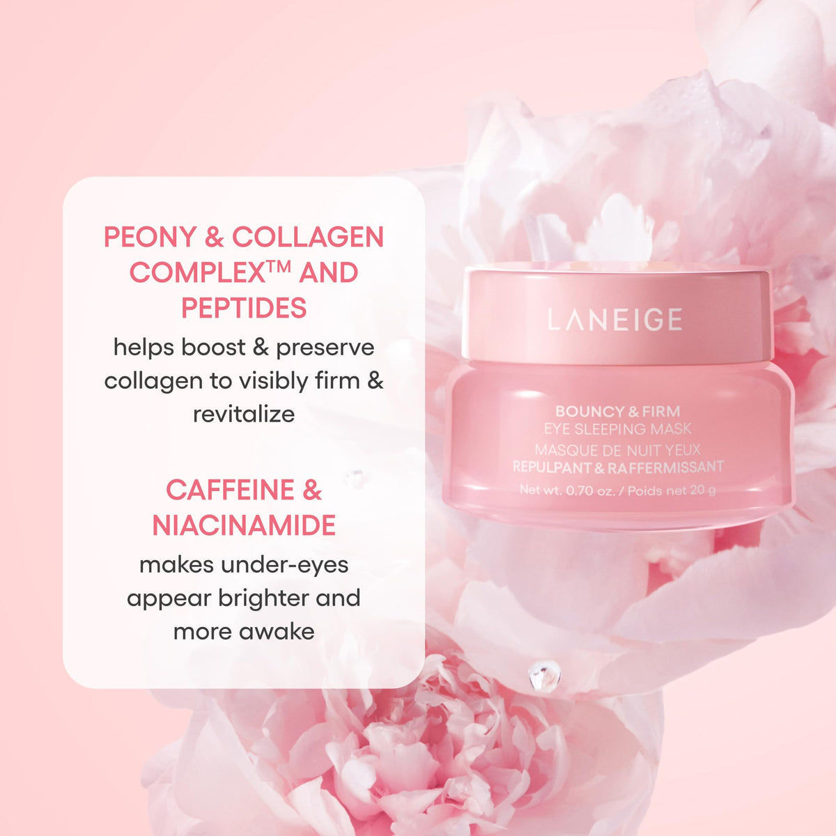 LANEIGE swirled gel detail with hyaluronic depiction, indicates multi-depth hydration