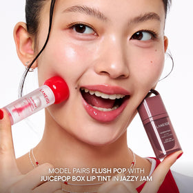 LANEIGE clear gel reflecting light to show high-shine, dimension-boosting effect