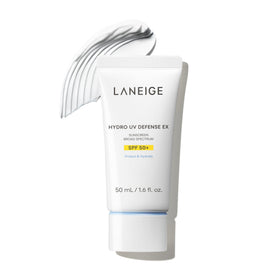 LANEIGE front packaging showing Hydro UV Defense SPF 50+ for clear protection