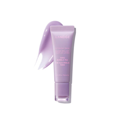 LANEIGE front packaging tube showing sleek design and tinted balm benefits