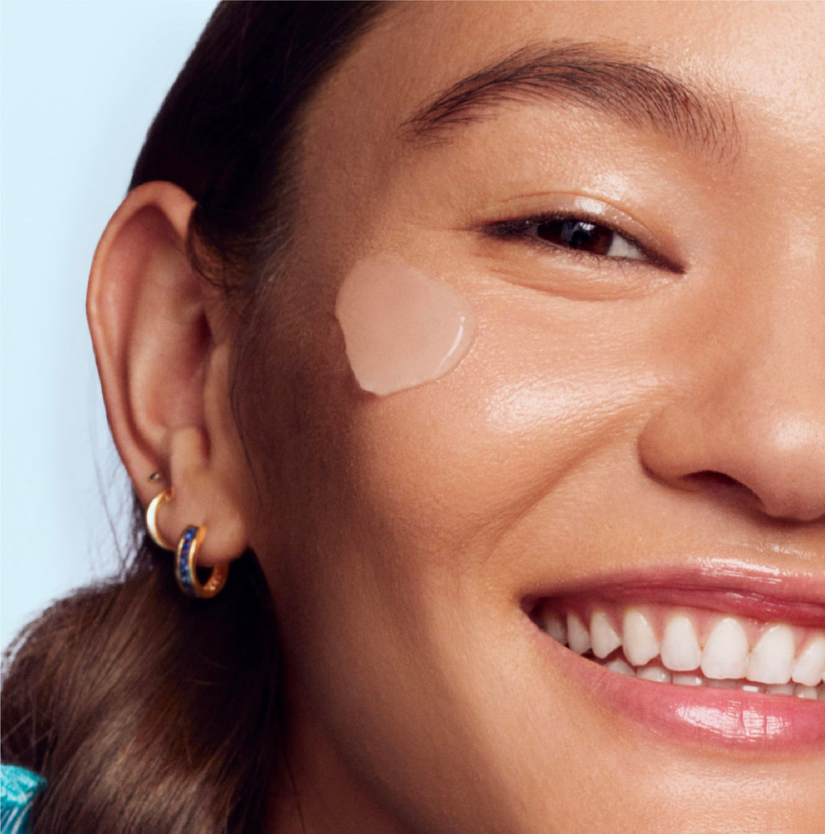 LANEIGE gel smoothed on hand demonstrating lightweight, non-greasy finish