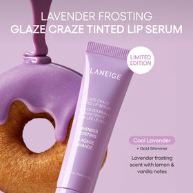 LANEIGE top-view packaging displaying label and convenient applicator benefit