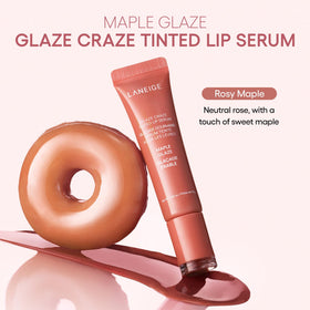 LANEIGE size scale comparison next to coin showing travel-friendly portable benefit