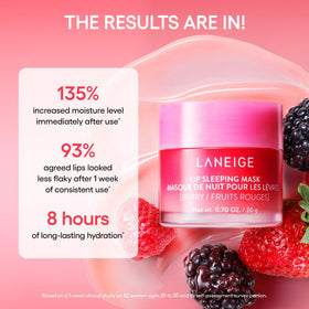 LANEIGE ingredient label and jar contents highlighting barrier support