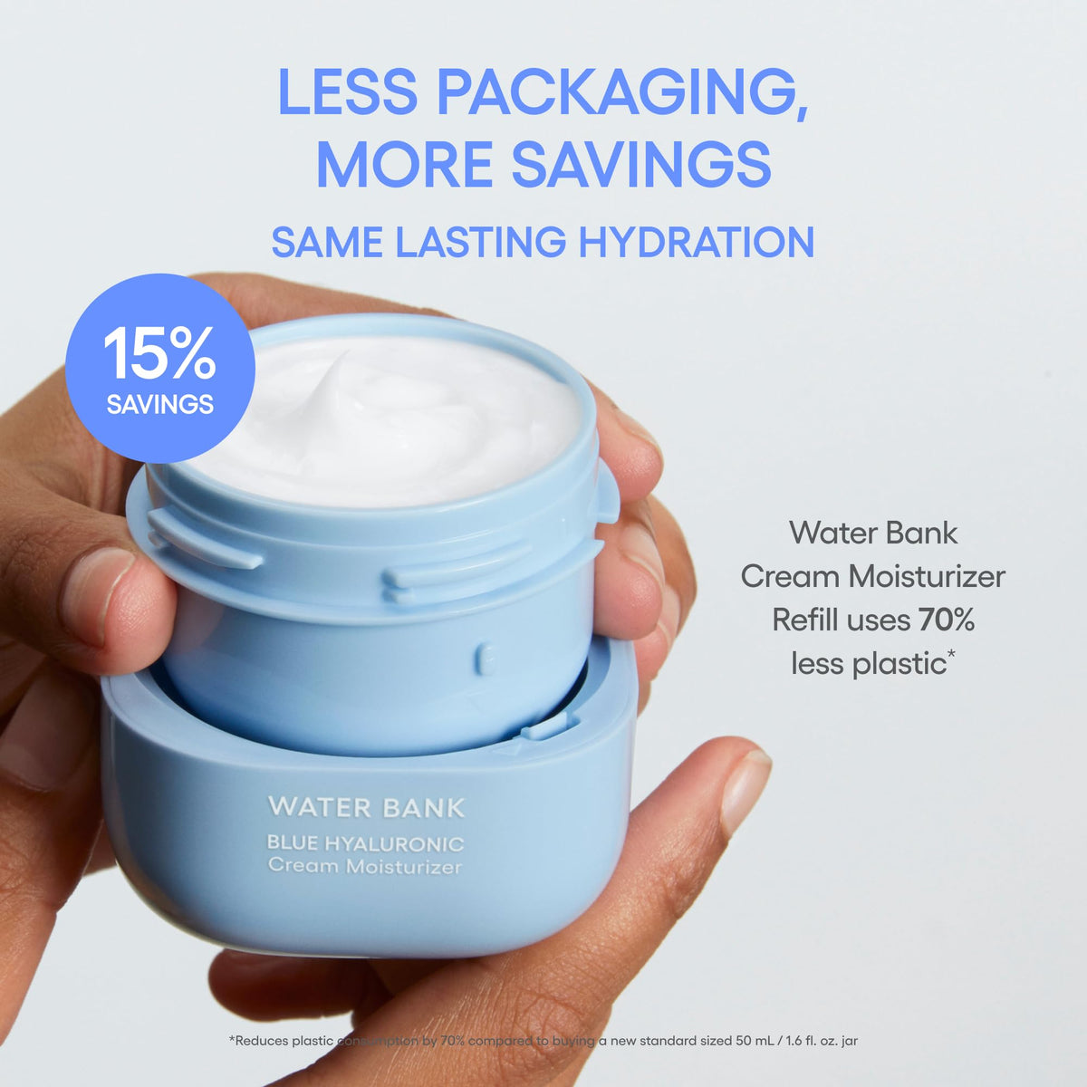 LANEIGE jar next to a coin for scale to show product size and portability