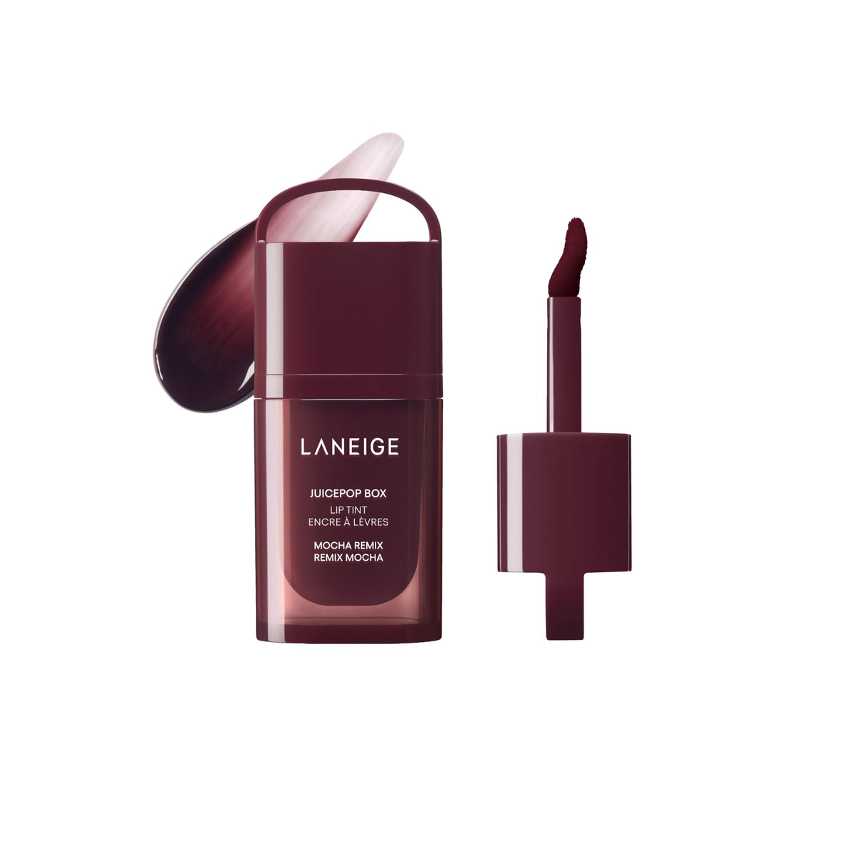 LANEIGE front packaging showing Mocha Remix shade and benefits