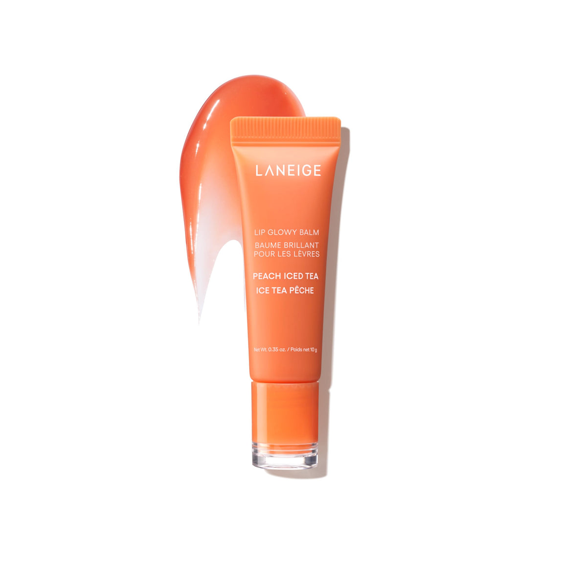 LANEIGE front tube view showing sleek packaging and easy application benefit