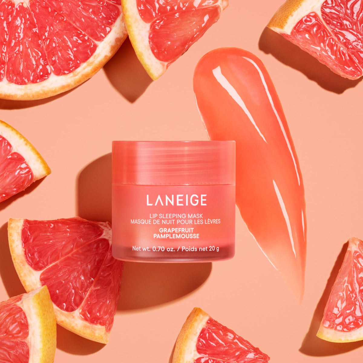 LANEIGE close-up of creamy mask texture highlighting rich hydration and smooth spread