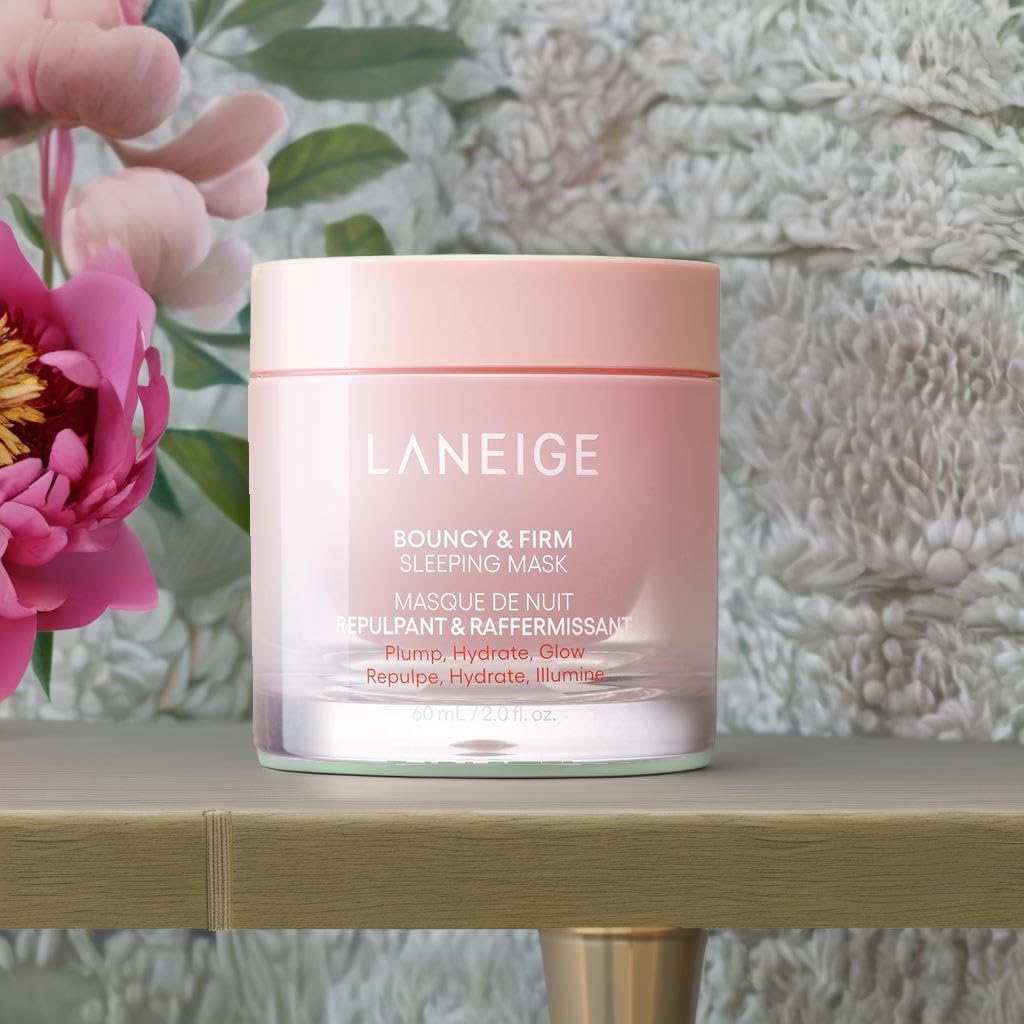 LANEIGE mask applied during nighttime routine demonstrating easy overnight use