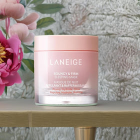 LANEIGE mask applied during nighttime routine demonstrating easy overnight use