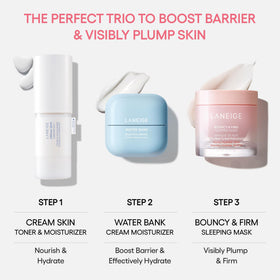 LANEIGE sleeping mask on bathroom counter in lifestyle scene for evening ritual