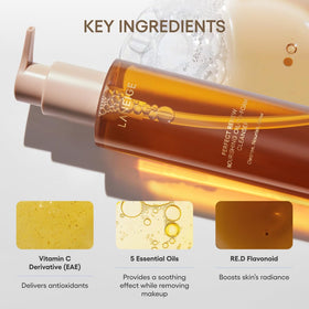 LANEIGE oil texture on hand melting makeup, dissolves impurities