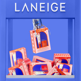 LANEIGE Peppermint lip mask jar top view showing rich texture