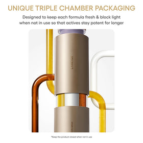 LANEIGE pump dispensing combined serums showing lightweight texture and absorbency