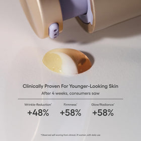 LANEIGE close-up of triple chamber top, shows separated actives for freshness