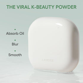 LANEIGE powder on puff ready to apply for shine control
