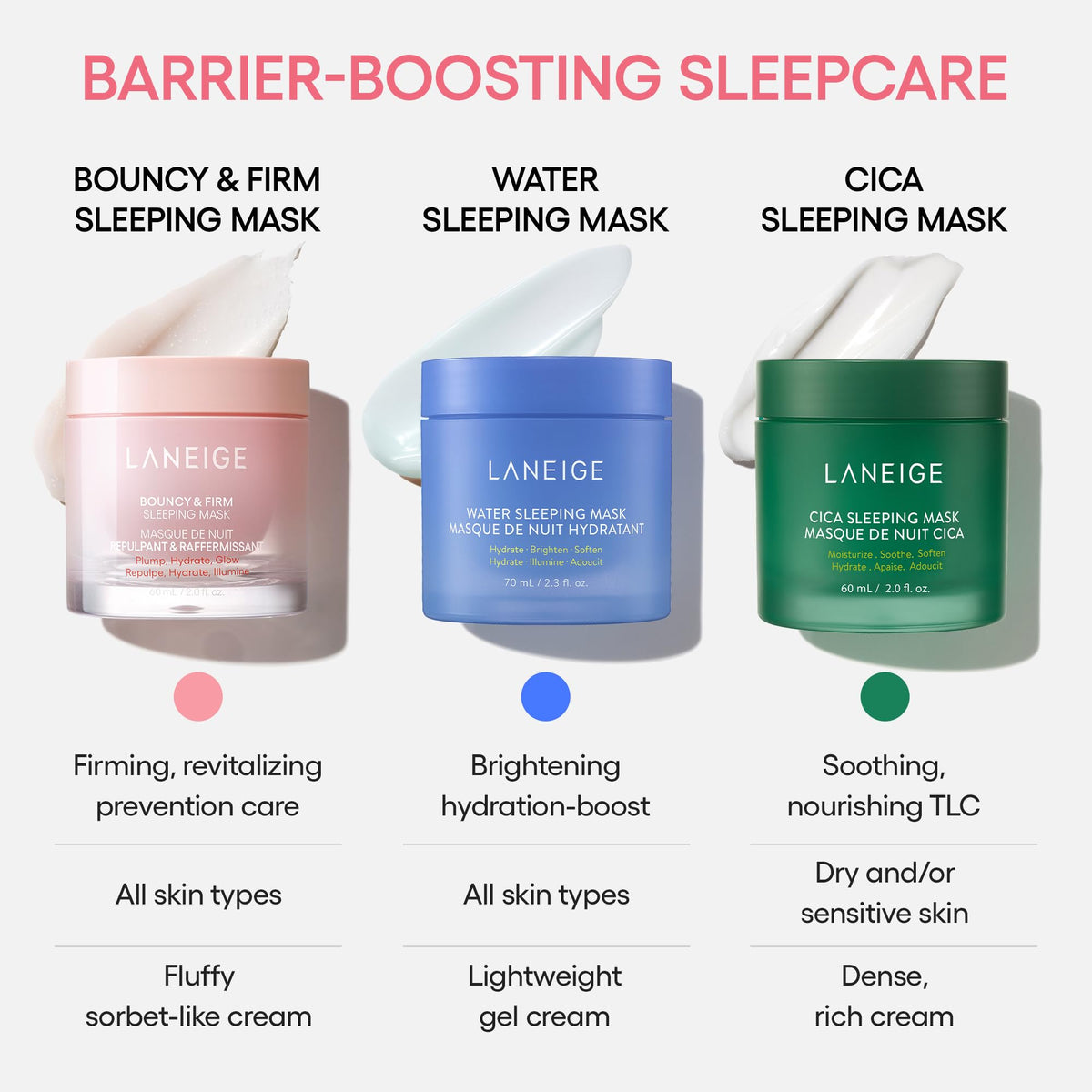 LANEIGE product label close-up listing key actives like peony and collagen complex