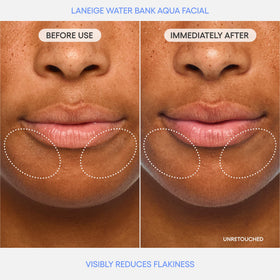 LANEIGE clear gel serum close-up demonstrating lightweight absorbent texture