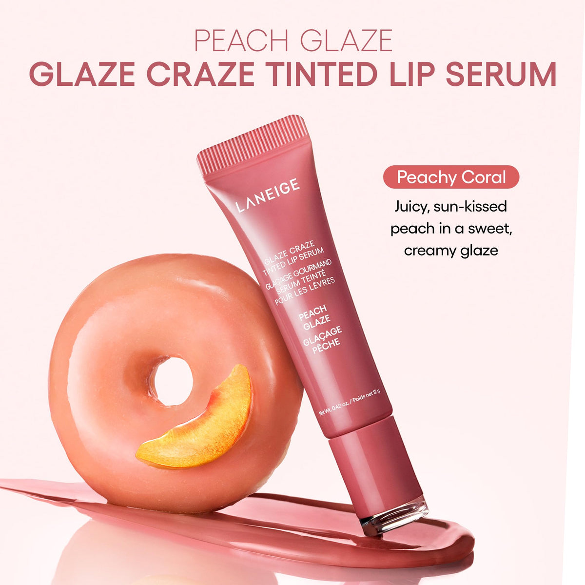 LANEIGE size comparison with compact mirror showing easy portability benefit