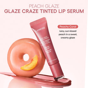 LANEIGE size comparison with compact mirror showing easy portability benefit