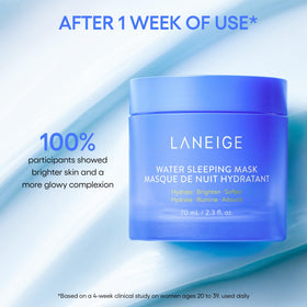 LANEIGE set shown in hand for scale and portable routine advantage