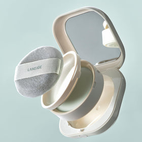 LANEIGE refill in hand showing compact scale for portability