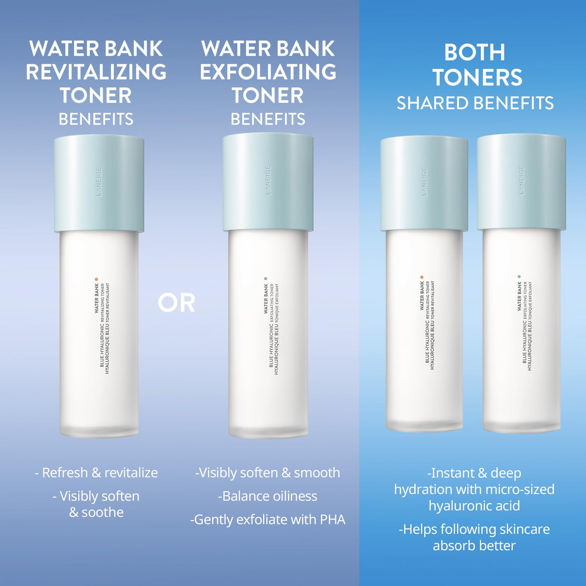 LANEIGE toner on bathroom shelf showing routine-ready hydration benefit