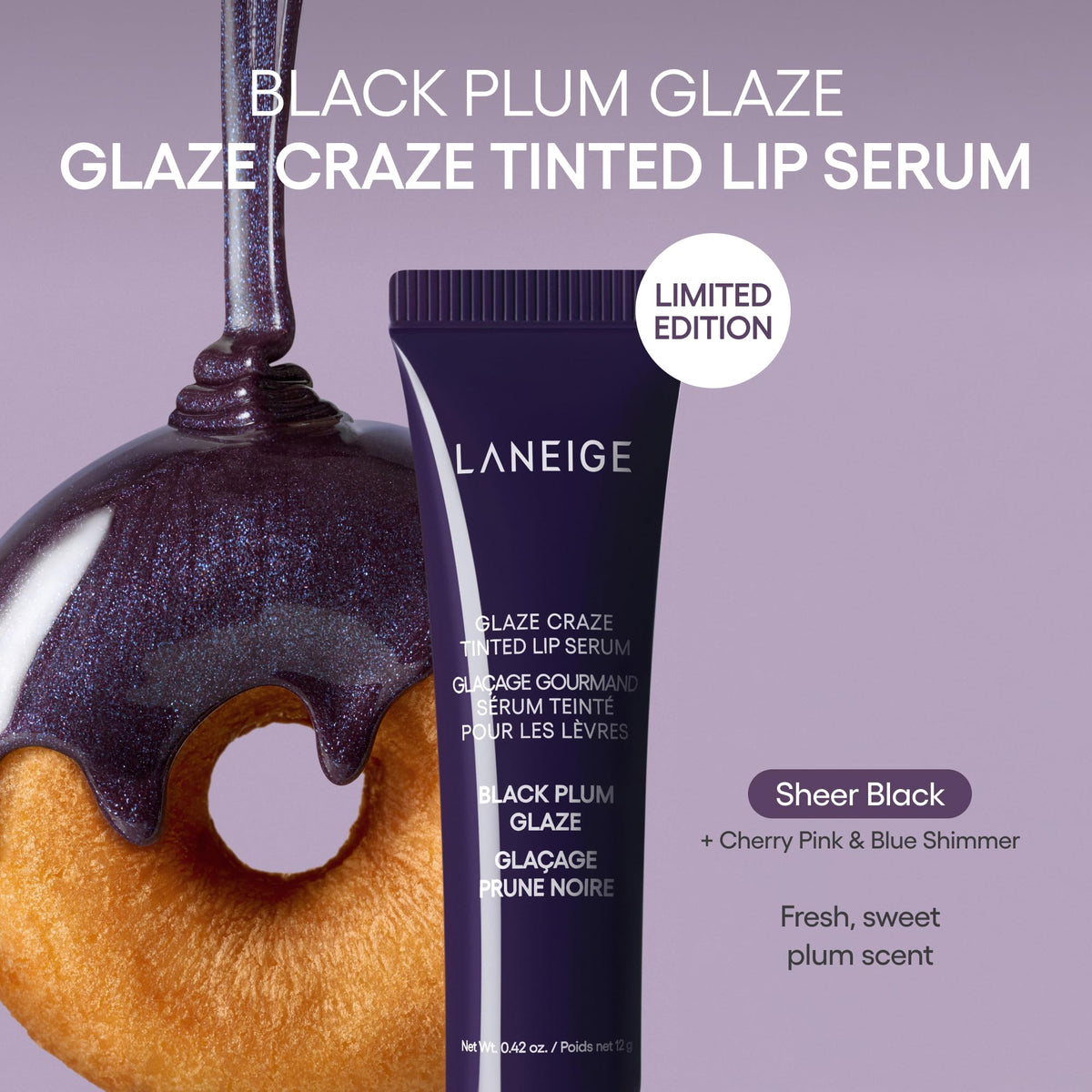 LANEIGE tube beside a hand for scale showing travel-friendly size and convenient portability benefit