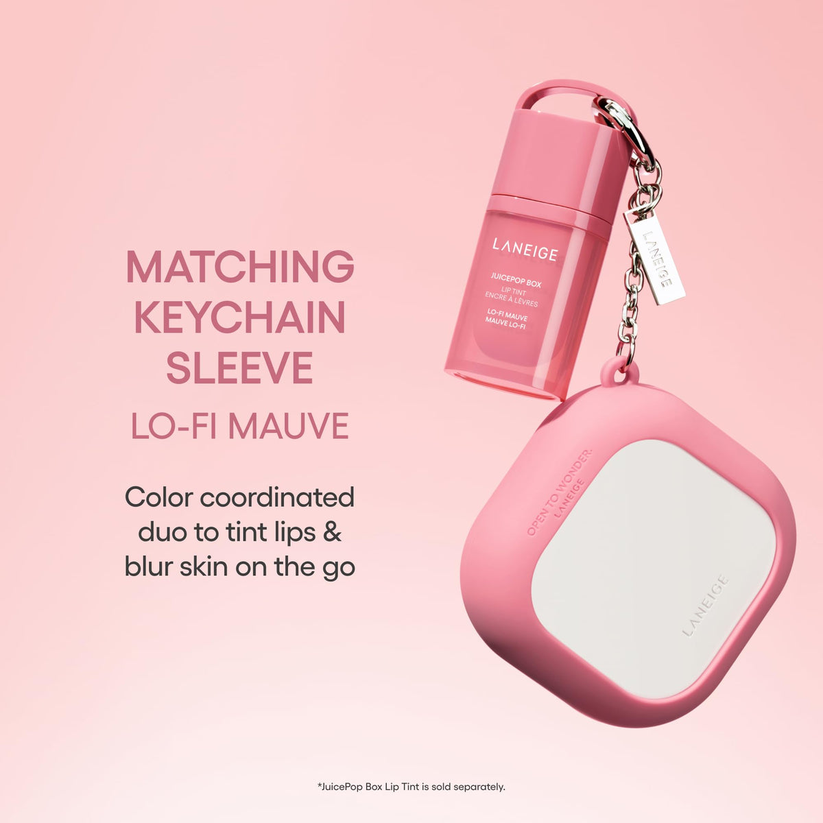 LANEIGE velvet puff with powder open demonstrating smooth application benefit