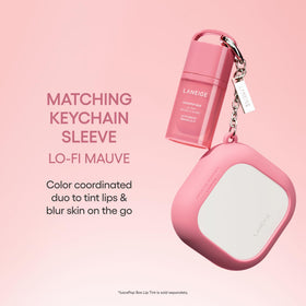 LANEIGE velvet puff with powder open demonstrating smooth application benefit