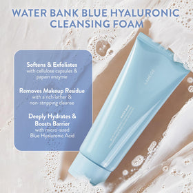 LANEIGE close-up of creamy foam texture highlighting moisturizing feel