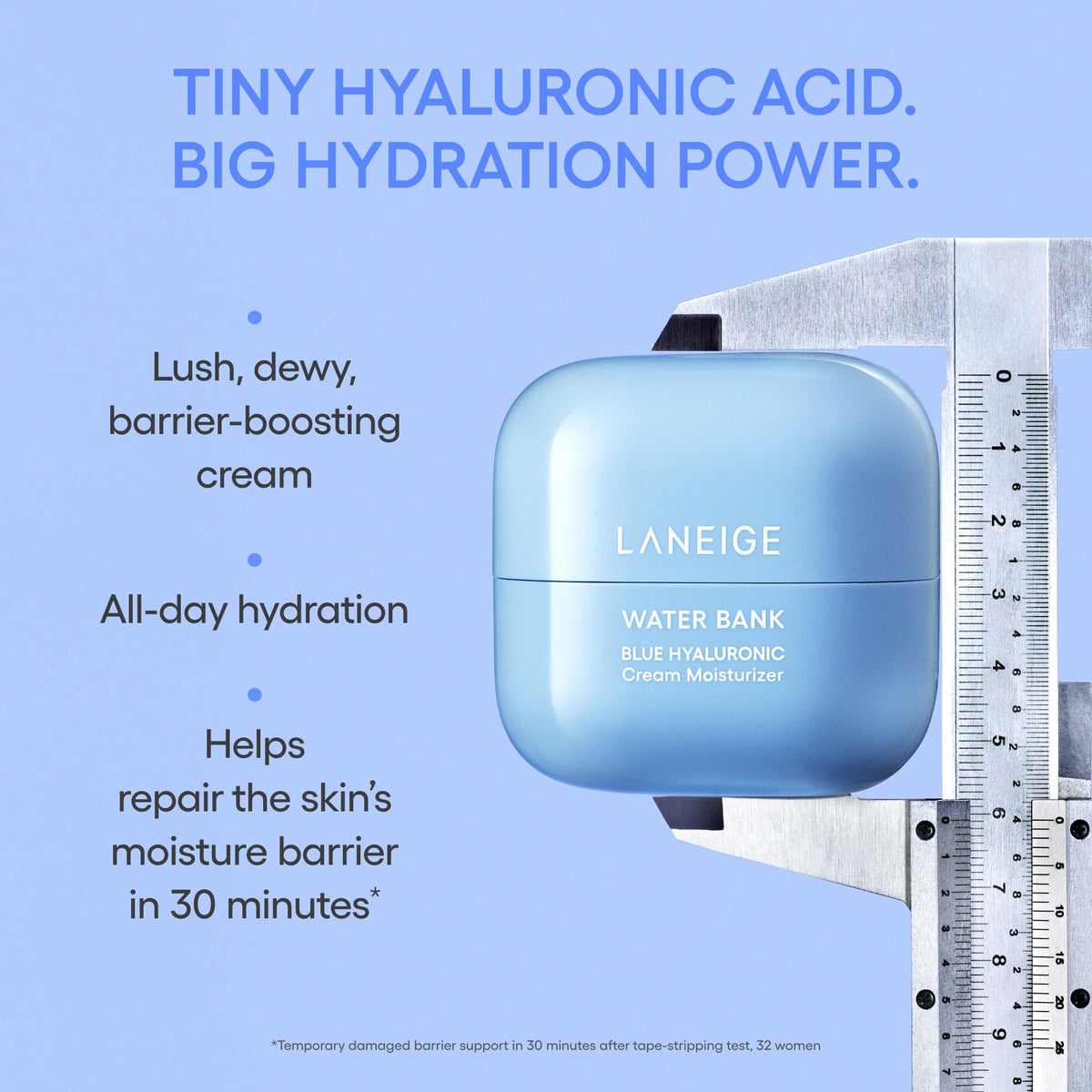 LANEIGE open refill pod displayed to show reduced plastic benefit