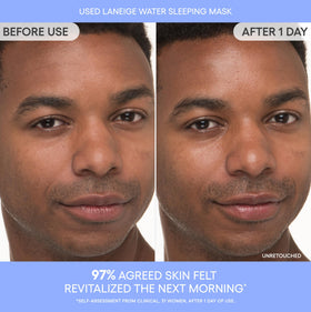 LANEIGE hyaluronic and niacinamide ingredient display supporting hydration benefit