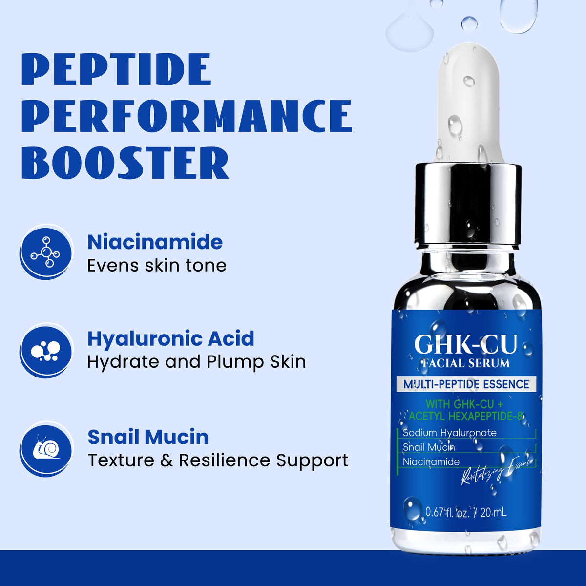 LANGCCI serum texture close-up highlighting fast absorption benefit