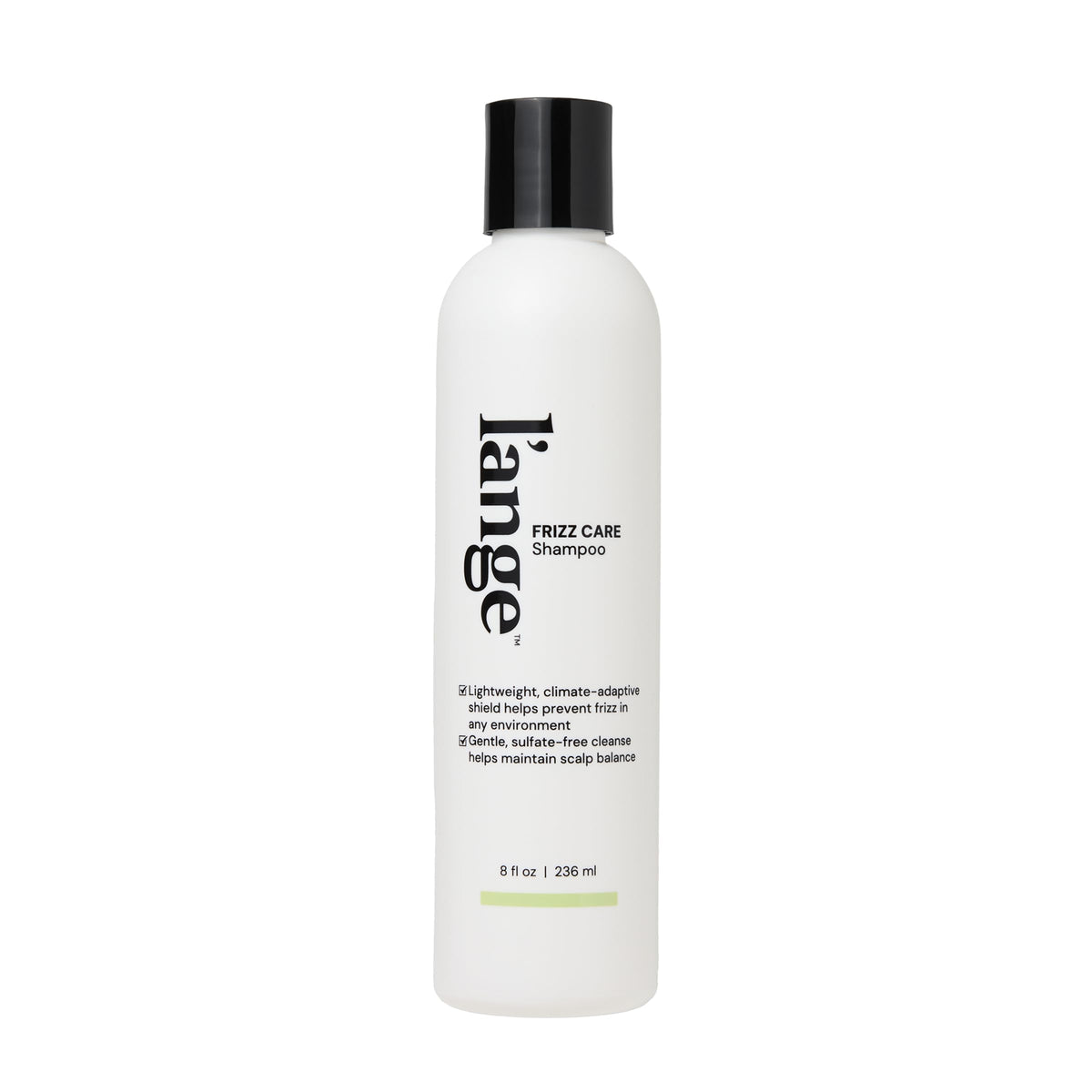 L'ANGE HAIR front bottle view showing frizz control formula benefits