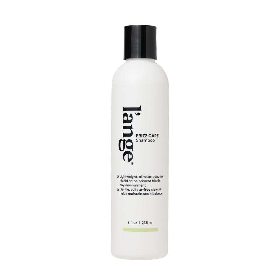 L'ANGE HAIR front bottle view showing frizz control formula benefits