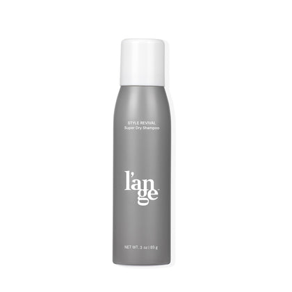 L'ANGE HAIR front packaging of Style Revival dry shampoo showing label and compact can — travel-friendly refresh
