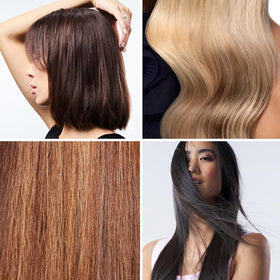 L'ANGE HAIR bottle next to ruler showing product size and travel-friendly benefit