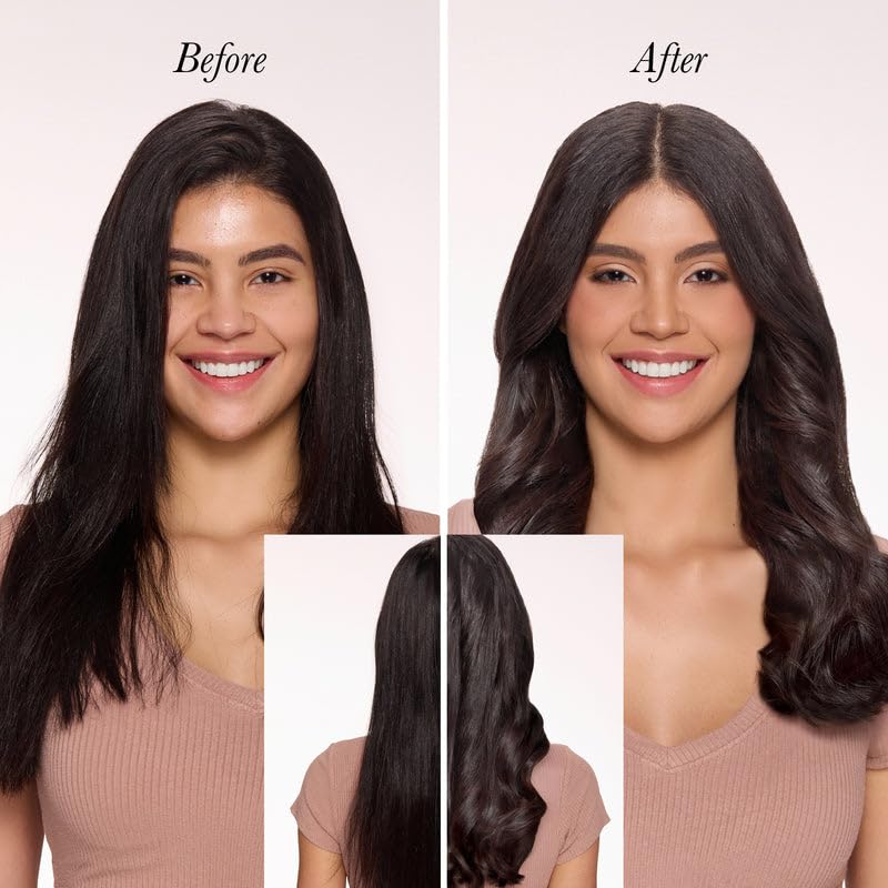 L'ANGE HAIR texture close-up showing fast-absorbing marula oil for soft strands