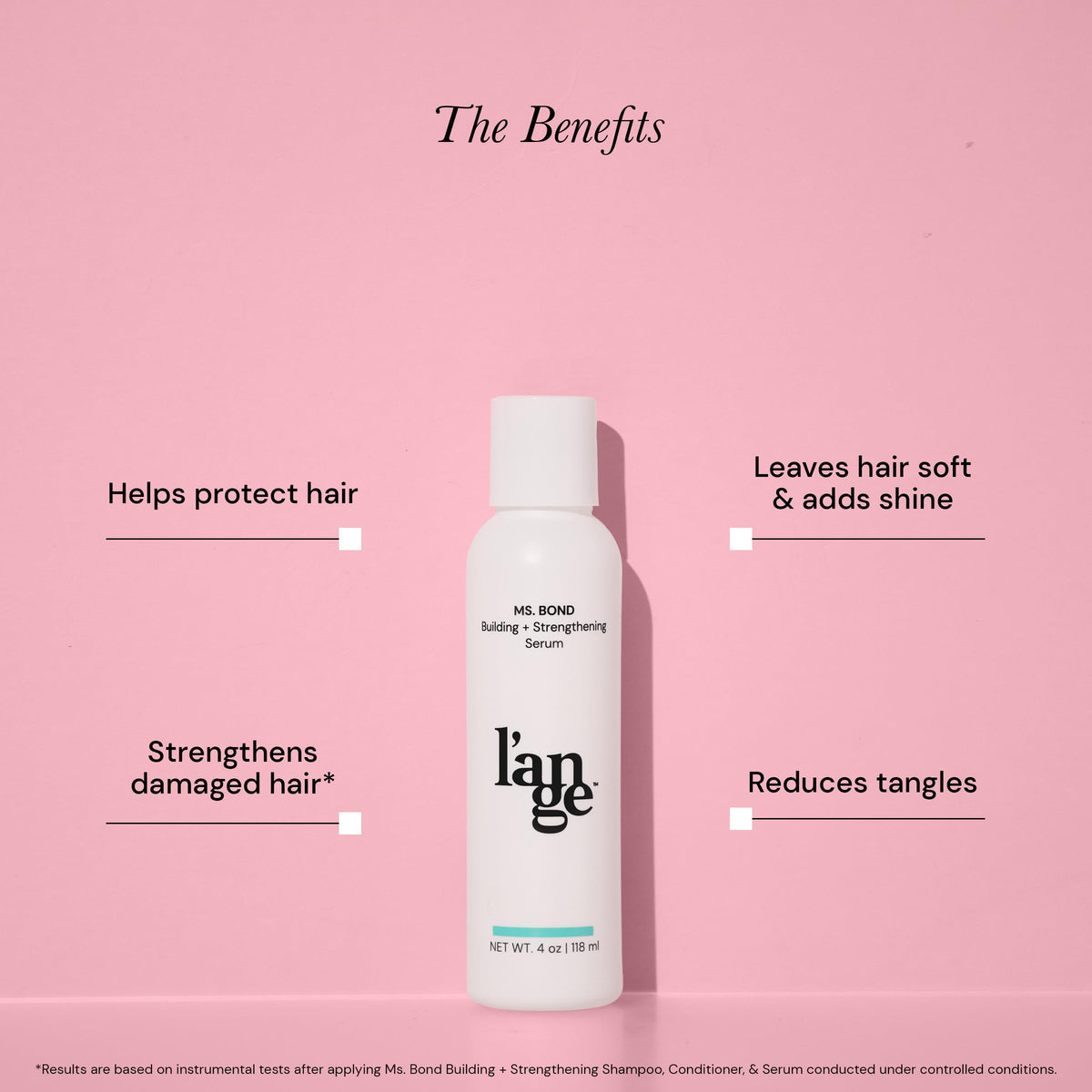 L'ANGE HAIR silk amino acids visual illustrating bond-building ingredient benefits