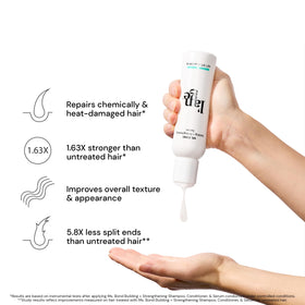 L'ANGE HAIR serum texture drop showcasing lightweight, non-greasy hydration