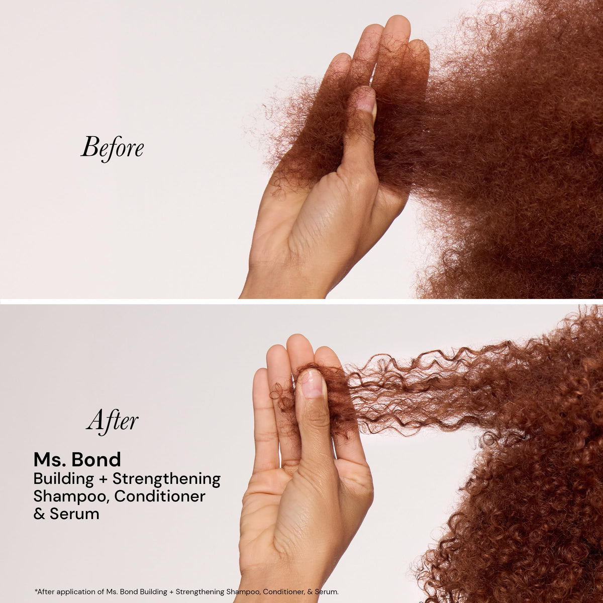 L'ANGE HAIR compact bottle in toiletry bag showing portability for on-the-go hair care