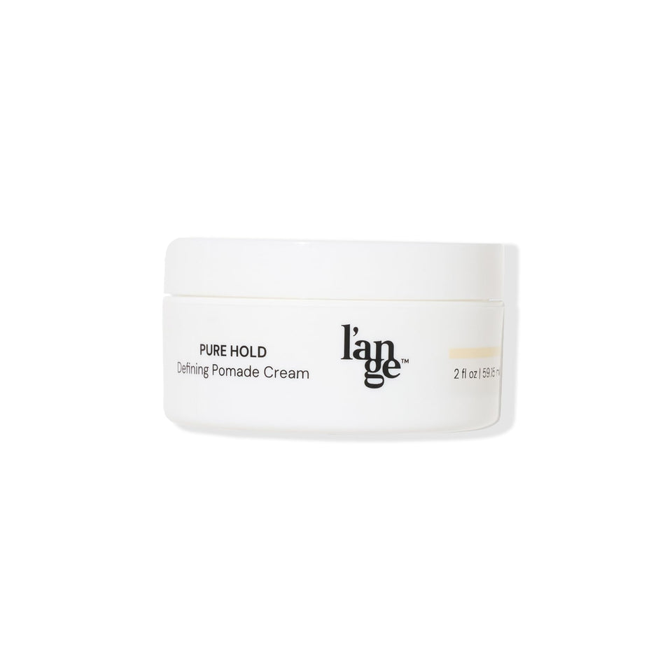 L'ANGE HAIR front jar showing clean matte styling and reliable hold