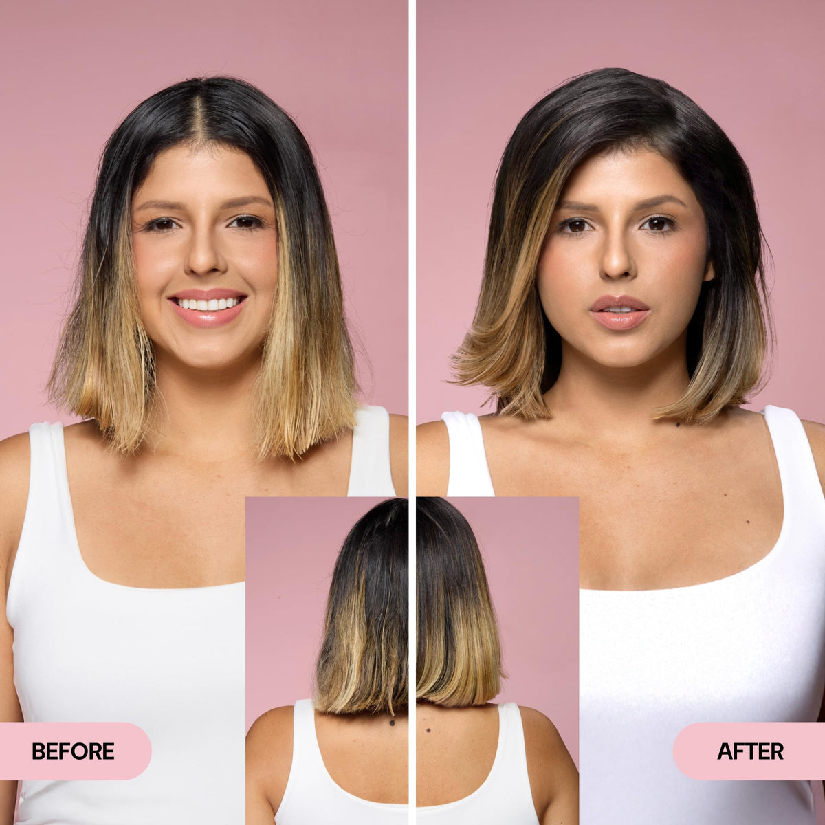 L'ANGE HAIR pomade in use styling hair for touchable matte definition