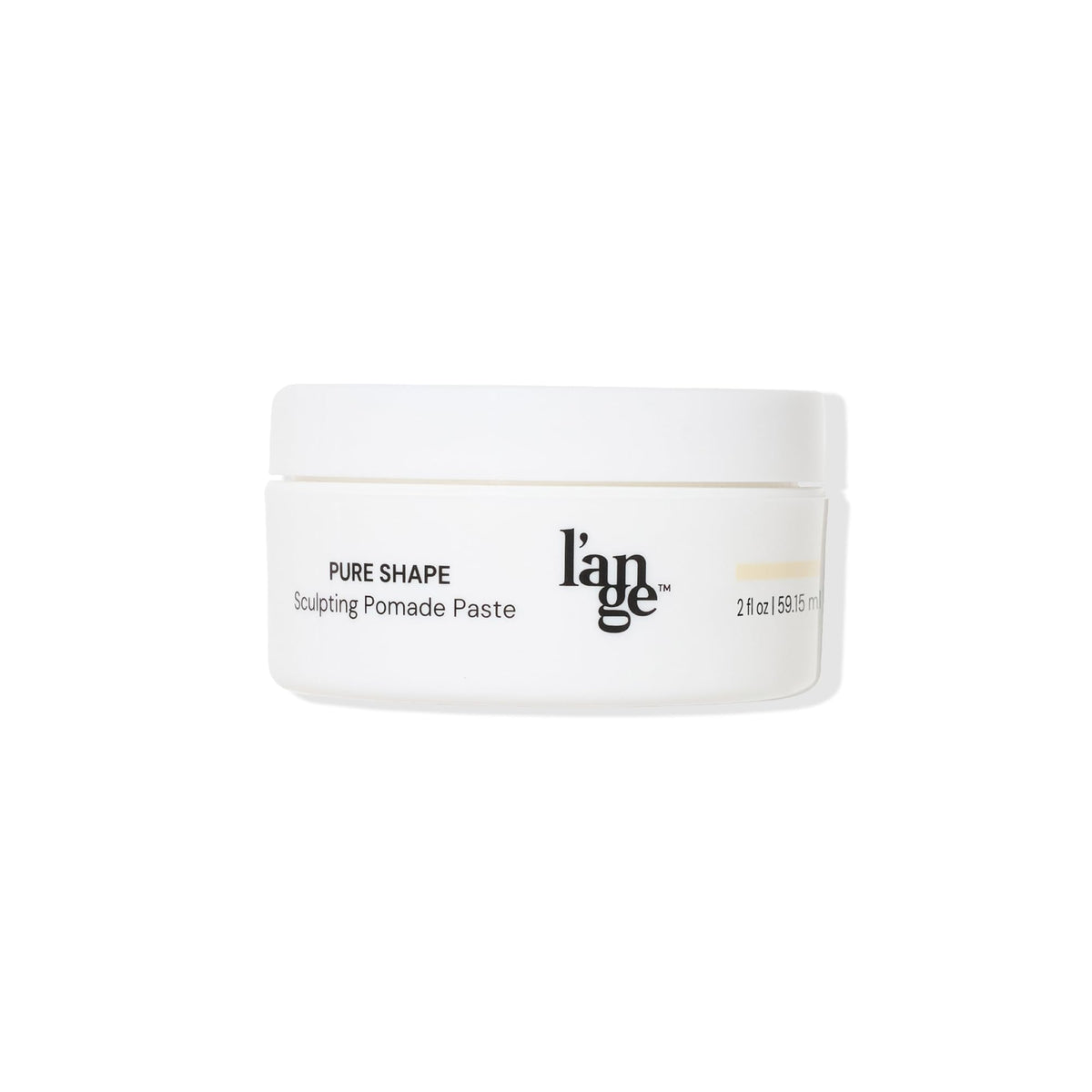 L'ANGE HAIR front jar showing clean matte packaging and easy access benefit