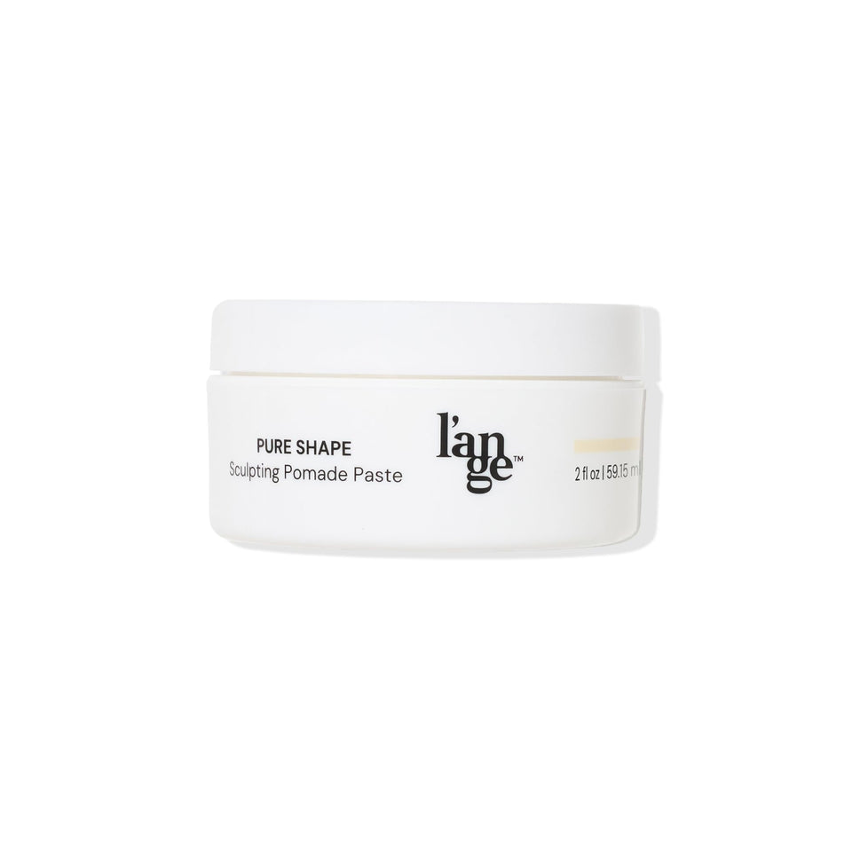 L'ANGE HAIR front jar showing clean matte packaging and easy access benefit