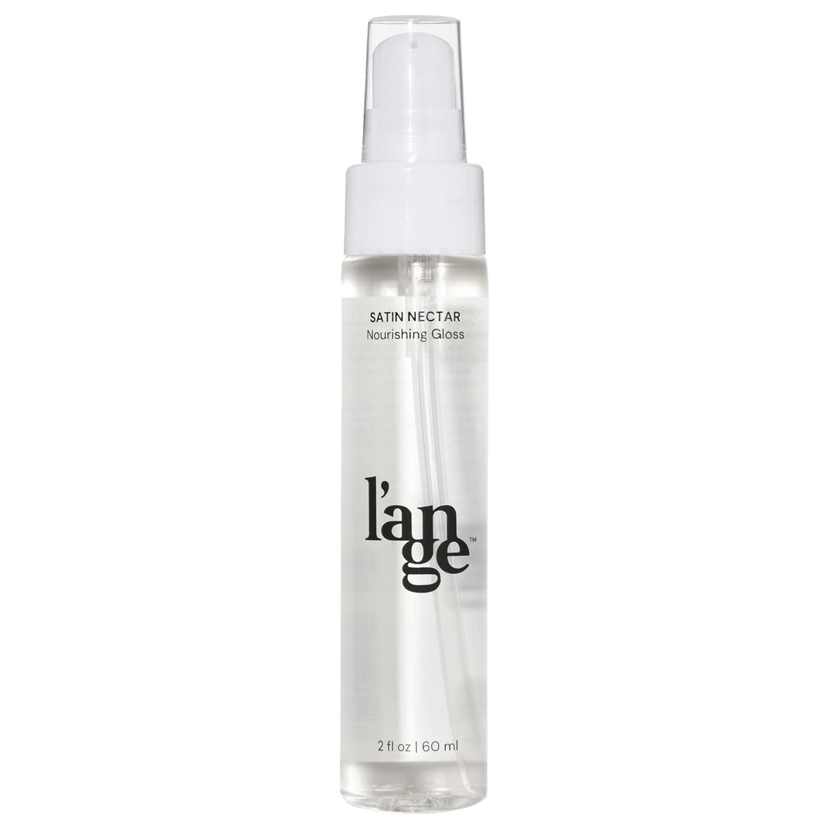 L'ANGE HAIR front bottle shot showing label and 2 fl oz size for portability