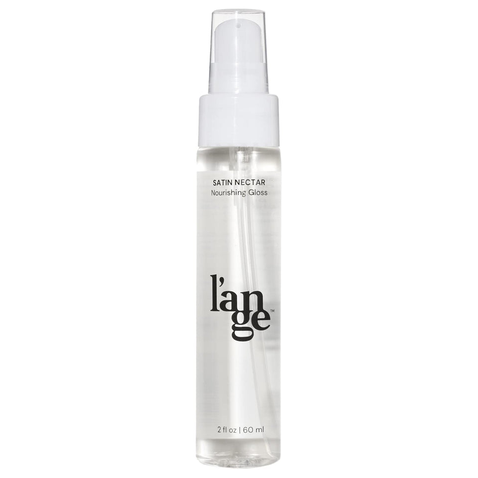 L'ANGE HAIR front bottle shot showing label and 2 fl oz size for portability