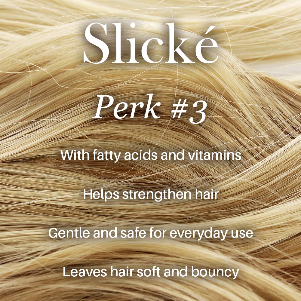 L'ANGE HAIR detail of mid-lengths and ends, showing smoothness and shine benefit